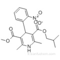 Acide 3,5-pyridinedicarboxylique, 1,4-dihydro-2,6-diméthyl-4- (2-nitrophényl), 3-méthyl ester 5 (2-méthylpropyl) CAS 63675-72-9